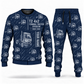 Personalized Kalmar Ottawa T2 4x2 Terminal Tractor Combo Sweater + Jogger in navy, sweater and jogger artwork with YOUR NAME and SINCE 2000 sample text.