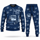 Personalized Capacity TJ 5000 Terminal Tractor Combo Sweater + Jogger in navy, sweater and jogger artwork with YOUR NAME and SINCE 2000 sample text.