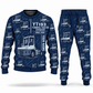 Personalized Terberg YT193 Terminal Tractor Combo Sweater + Jogger in navy, sweater and jogger artwork with YOUR NAME and SINCE 2000 sample text.