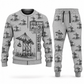 Personalized Liebherr STS 69 m Port Crane Combo Sweater + Jogger - PNCT Configuration in lightgray, sweater and jogger artwork with YOUR NAME and SINCE 2000 sample text.