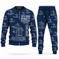 Personalized Liebherr STS 69 m Port Crane Combo Sweater + Jogger - PNCT Configuration in navy, sweater and jogger artwork with YOUR NAME and SINCE 2000 sample text.
