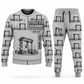 Personalized Konecranes Hybrid RTG Port Crane Combo Sweater + Jogger - Savannah Configuration in lightgray, sweater and jogger artwork with YOUR NAME and SINCE 2000 sample text.
