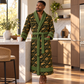 Personalized Concrete Finisher Bathrobe - Diamond Emblems lifestyle view
