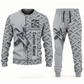 concrete finisher occupation-themed sweater and jogger combo lightgray color with name and company artwork