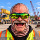Crane Operator funny face balaclava - Style 5