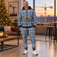 crane-operator hero Winter Snowflake full-zip hoodie and jogger combo with Custom Name and Custom Company Name
