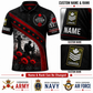 Personalized Canada Soldier/Veteran with Name and Rank Polo All Over Printed - QK1779753612