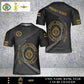 Personalized Denmark Soldier/Veteran Camo with Name, Year and Rank T-Shirt All Over Printed - 17453664