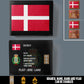 Personalized Denmark Soldier/ Veteran With Rank, Name And Year Leather Wallet - 17525376