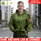 Personalized Denmark Soldier/Veteran Camo with Name and Rank Hoodie Sweater All Over Printed - 17625600