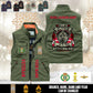Personalized Denmark Solider/ Veteran With Name & Rank Sleeveless Jacket Multicolor - 17595360