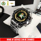 Personalized Name Denmark Soldier/Veterans Men Quartz Wristwatch - 17683488