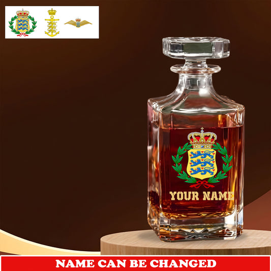 Personalized Denmark Soldier/ Veteran Premium Decanter With Name - 1775001601