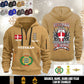 Personalized Denmark Soldier/ Veteran With Name, Year And Rank Zip Hoodie Multicolor - 17642880