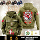 Personalized Denmark Soldier/Veteran Vintage Hoodie All Over Printed - 1760400003