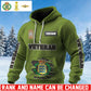 Personalized Denmark Soldier/ Veteran With Rank And Name 3D Waffle Hoodie - 17694720