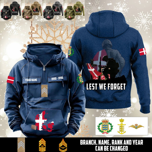 Personalized Denmark Soldier/Veteran Vintage Hoodie All Over Printed - 1760486402