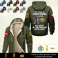 Personalized Denmark Soldier/ Veteran With Name And Rank Hoodie Zip Velvet Coat - 17551296