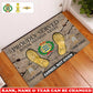 Personalized Denmark Soldier/ Veteran Camo With Rank, Name and Year Doormat 3D Printed - 17747424