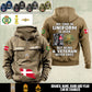 Personalized Denmark Soldier/Veteran Vintage Hoodie All Over Printed - 17545248