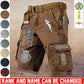 Personalized Denmark Soldier/ Veteran With Rank And Name Demin Shorts Multicolor - 17686944