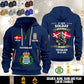 Personalized Denmark Soldier/ Veteran With Name, Year And Rank Zip Hoodie Multicolor - 17563392