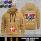 Personalized Denmark Soldier/ Veteran With Name, Year And Rank Zip Hoodie Multicolor - 17667072