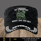 Personalized Denmark Soldier/ Veteran With Name, Year And Rank Military Cap -17496000