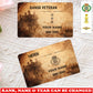 Personalized Denmark Soldier/ Veteran With Rank, Name And Year Aluminum Wallet Card - 17735328