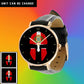 Denmark Soldier/ Veteran  Black Stitched Leather Watch - 17116704
