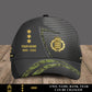 Personalized Rank, Year And Name Denmark Soldier/Veterans Camo Baseball Cap - 17418240