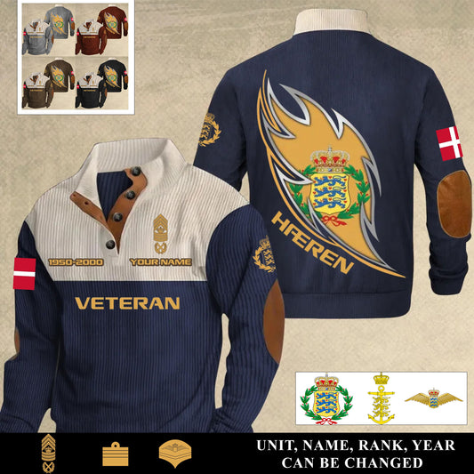 Personalized Denmark Soldier/ Veteran With Name, Year And Rank Sports Sweatshirt - 17400960