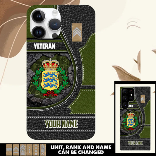 Personalized Denmark Soldier/Veterans With Rank And Name Phone Case Printed - 17404416