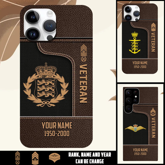 Personalized Denmark Soldier/Veterans With Rank, Year And Name Phone Case Printed - 17394048