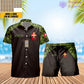 Personalized Denmark Soldier/ Veteran Camo With Rank Combo Hawaii Shirt + Short 3D Printed - 16968960