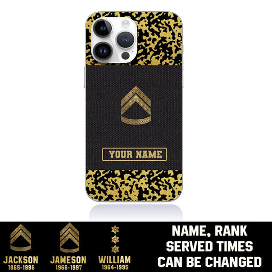 Personalized Denmark Soldier/Veterans With Rank And Name Phone Case Printed - 1509230001