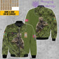 Personalized Denmark Soldier/ Veteran Camo With Name And Rank Bomber Jacket 3D Printed - 17157312