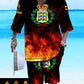 Personalized Denmark Soldier/ Veteran With Name And Rank Combo Top + Bottoms - 17259264