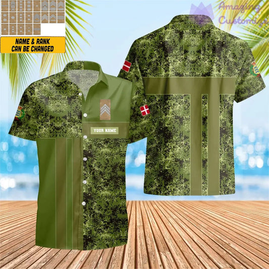 Personalized Denmark Soldier/Veteran with Name and Rank Hawaii All Over Printed - 17150400