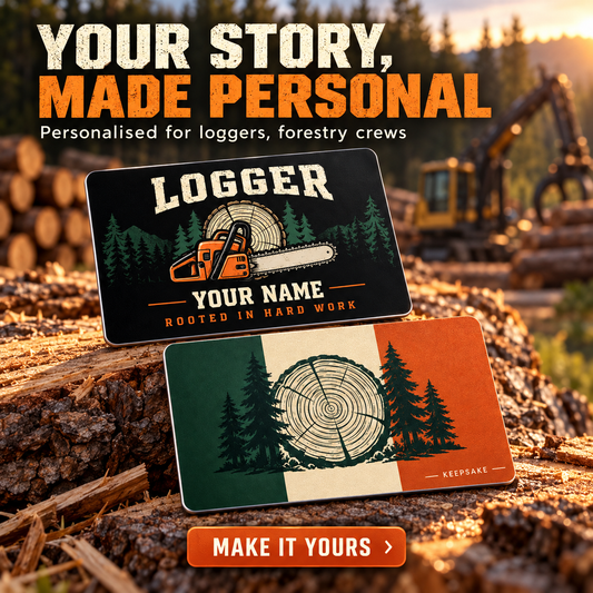 Personalized Logger Aluminum Wallet Card - Midnight Pride - advertising image