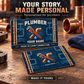 Personalized Plumber Aluminum Wallet Card - Toolmark Heritage - advertising image