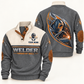 Personalized Welder Sports Sweatshirt - Heritage Collar - Grey