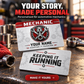 Personalized Mechanic Aluminum Wallet Card - Everyday Dedication - advertising image
