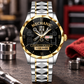 Personalized Mechanic Crystal Metal Watch - Faceted Legacy - Silver Gold