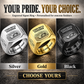 Personalized Concrete Finisher Engraved Signet Ring - Sunburst Legacy - advertising image