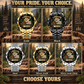 Personalized Logger Crystal Metal Watch - Faceted Legacy - advertising image