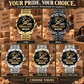 Personalized Carpenter Crystal Metal Watch - Faceted Legacy - advertising image