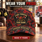 Personalized Fire Fighter Camo Baseball Cap - Patchwork Pride - advertising image