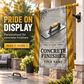 Personalized Concrete Finisher House Flag - Proud Legacy - advertising image