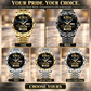 Personalized EMS Crystal Metal Watch - Faceted Legacy - advertising image